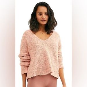 NWT Free People Finders Keepers Sweater in Nude Peach, Size XL